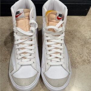 Nike White and Gray High-Tops